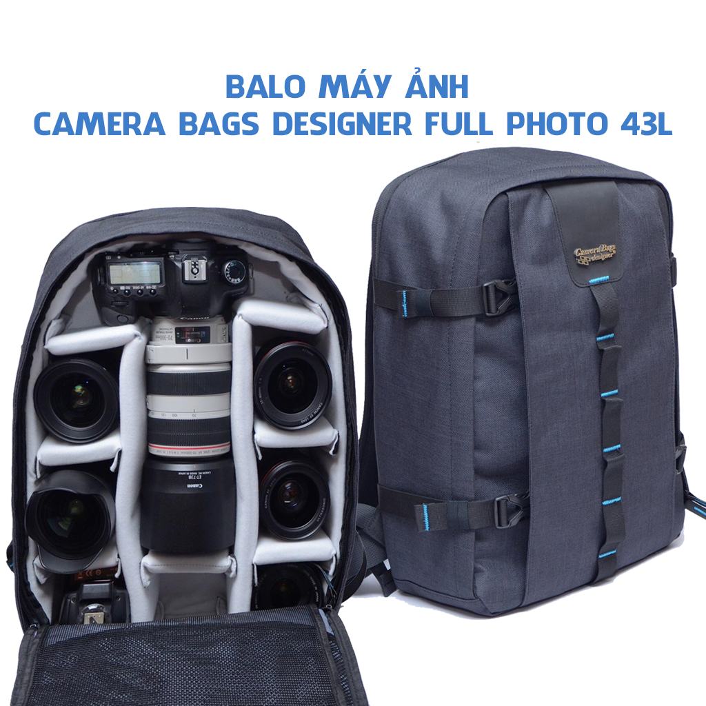 Balo Máy Ảnh Camera Bags Designer Full Photo 43L