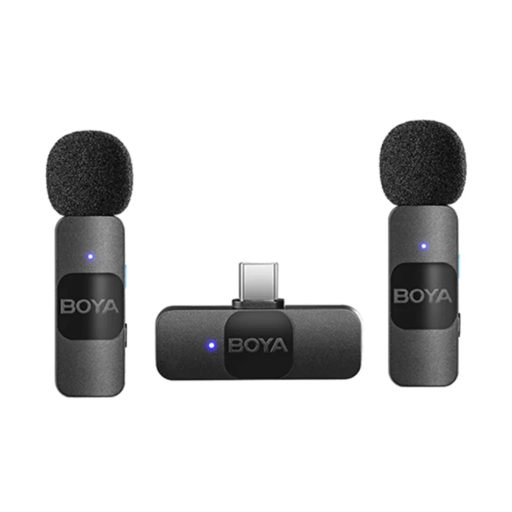 BOYA BY-V20 Micro Thu Âm Không Dây Cho Điện Thoại Type-C (Bản Đôi) - Ảnh 2