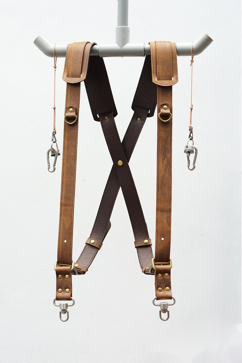 Dây Đeo 2 Máy Ảnh - Double Strap Da Bò Handmade 5002